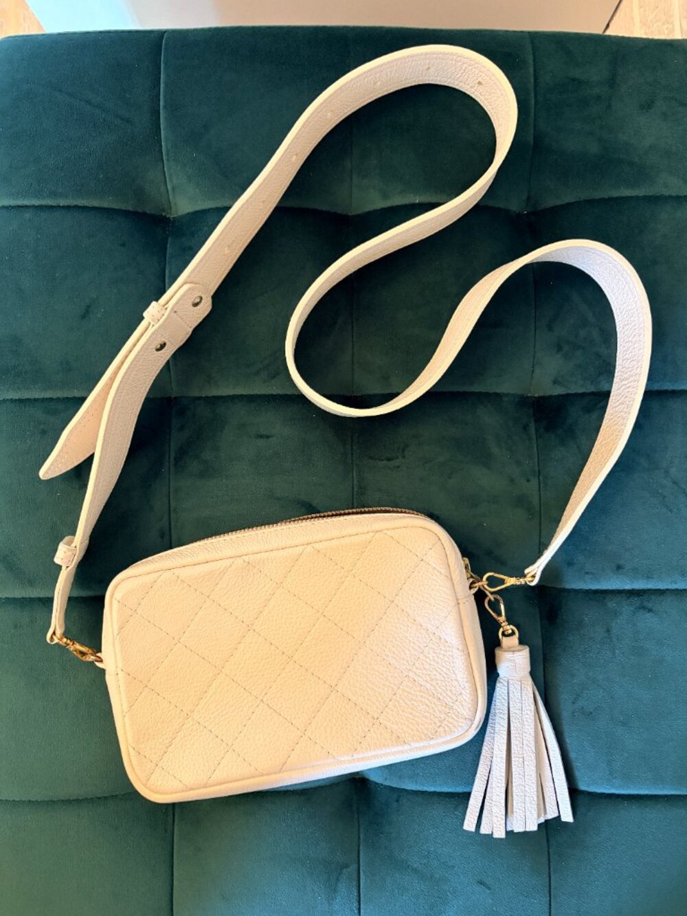 Leather cross-body bag